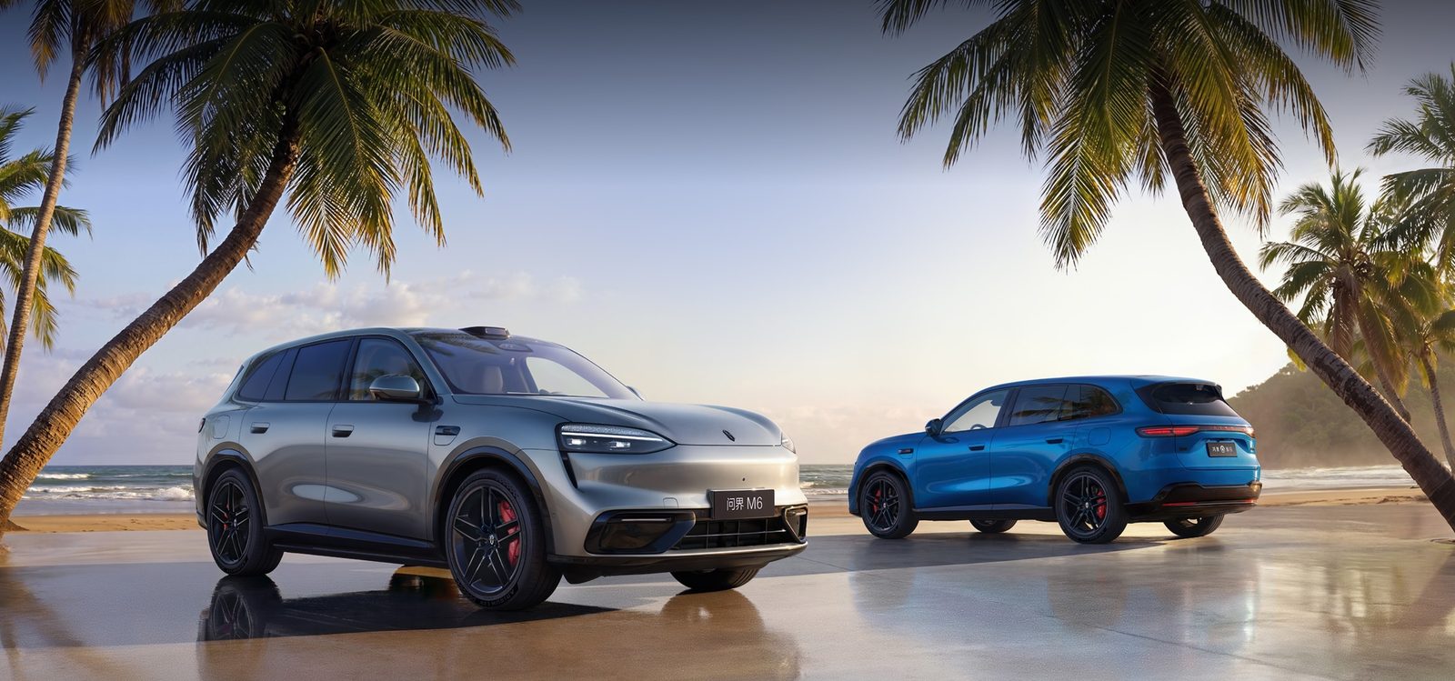 AITO M6 EREV 2026 — экстерьер, beach suv family, рынок AITO M6 official family media / EV and EREV visual reference