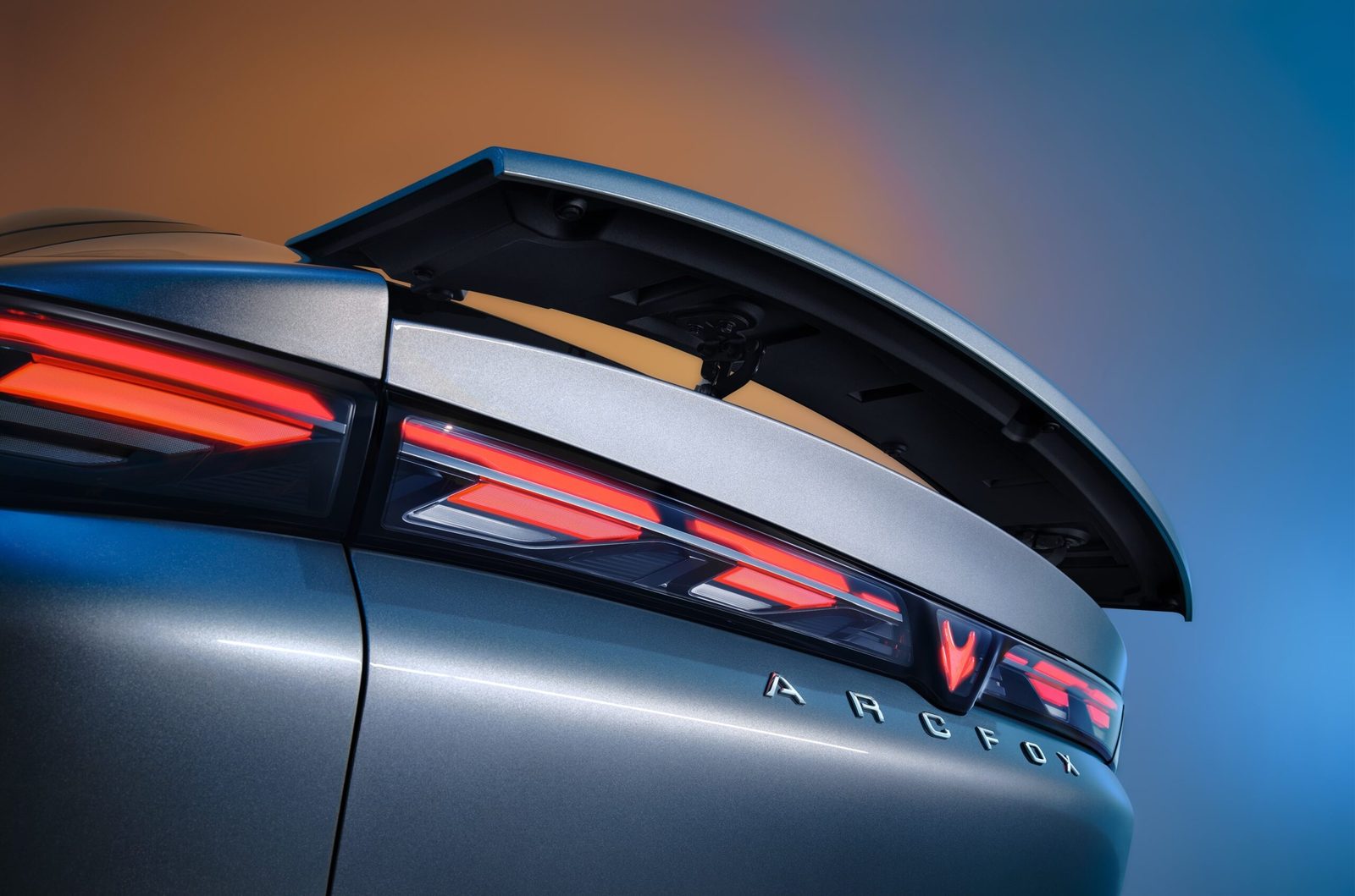 Arcfox Alpha S5 EV 2025 — экстерьер, rear spoiler detail, рынок EU regional official