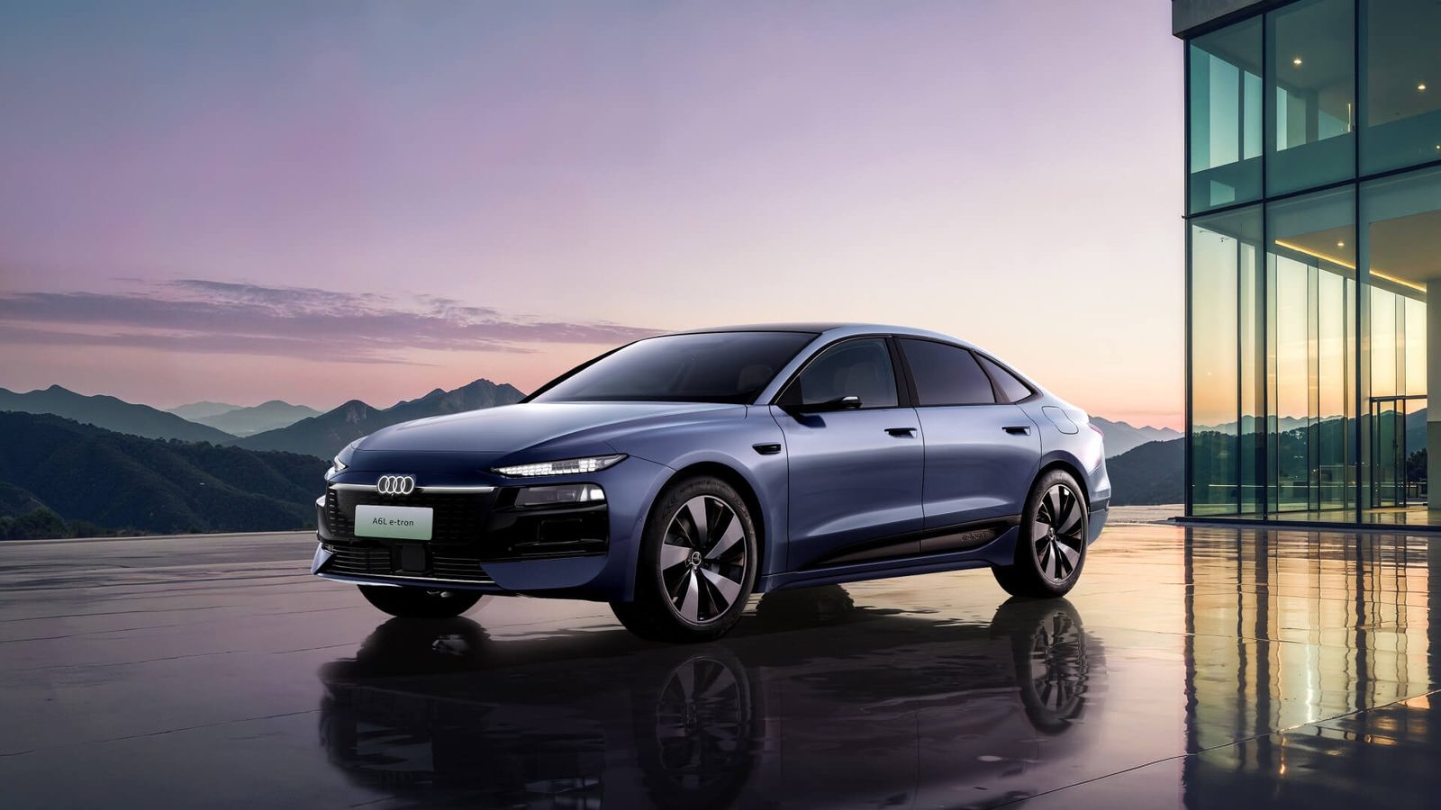 Audi A6L e-tron China 2025 — экстерьер, side front 3q, рынок China