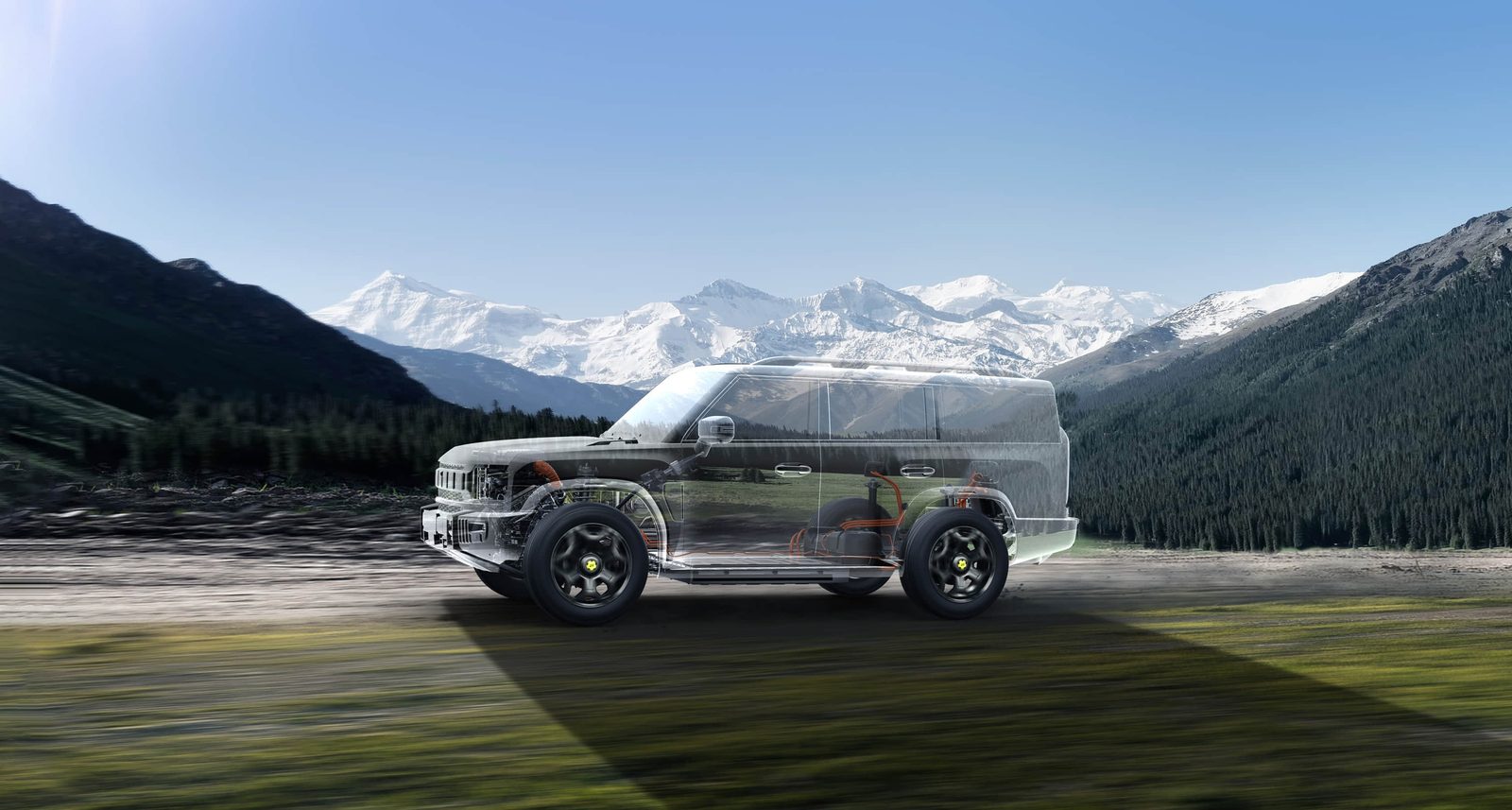 Chery Group Jetour Shanhai T2 / Traveller C-DM 2025 — экстерьер, side profile mountains, рынок China / global Jetour T2 i-DM reference