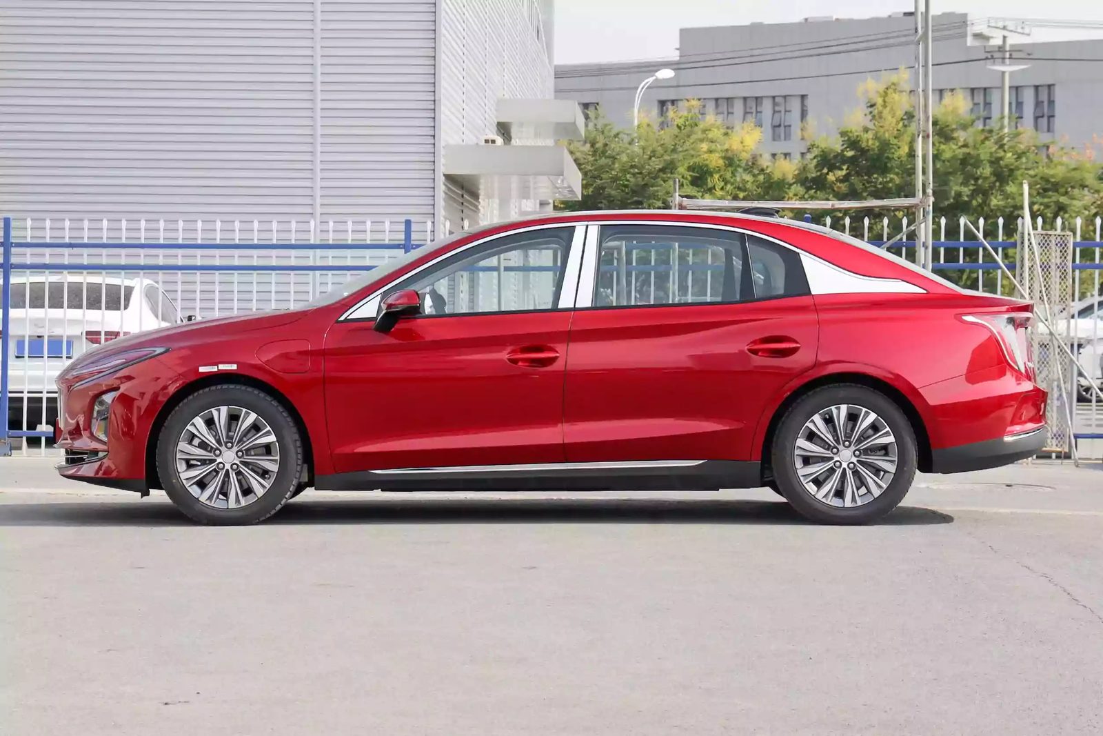 Hongqi E-QM5 2021 — экстерьер, side profile, рынок China/import