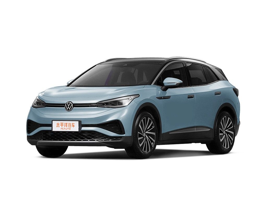 Volkswagen ID.4 CROZZ China 2026 — экстерьер, front 3q studio blue, рынок internal_mvp
